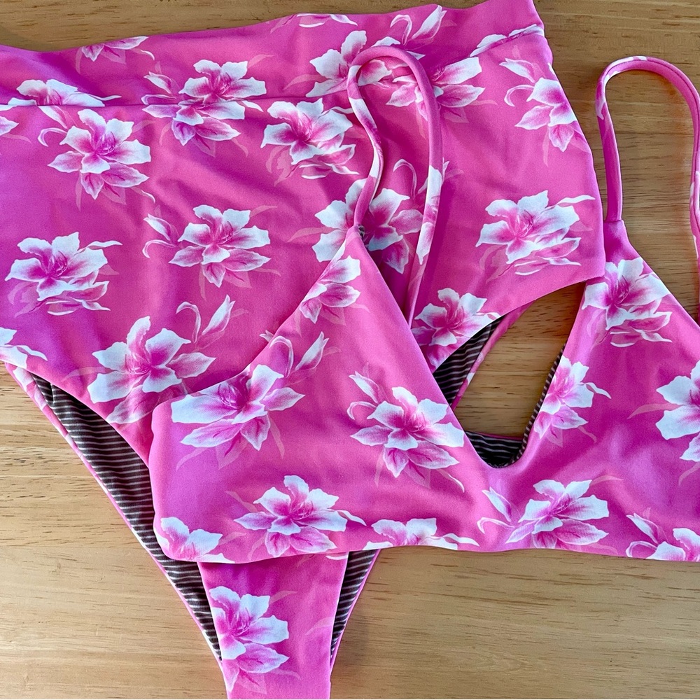 Acacia Swimwear Set in “Neon Vintage”